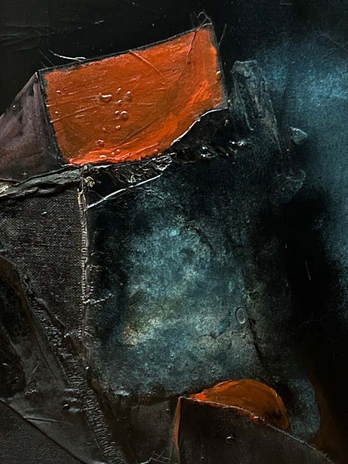 Mixed-Media Painting by Unknown Artist