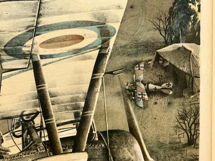 Air Warfare in World War 1 Lithograph