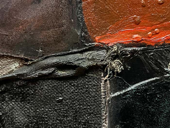 Mixed-Media Painting by Unknown Artist