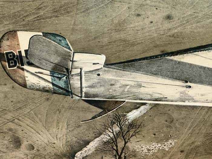 Air Warfare in World War 1 Lithograph