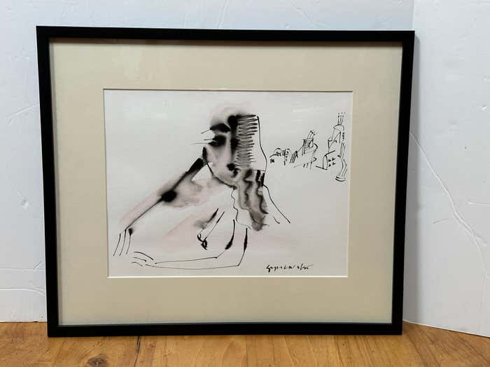Watercolour Minimalist Drawing #2 by Christopher Paul Cobb