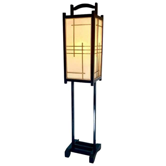 Asian Tower Floor Lamp
