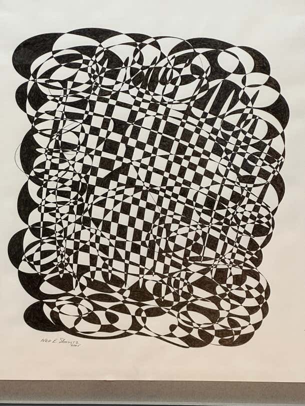 Black and White Abstract by Ned Schultz