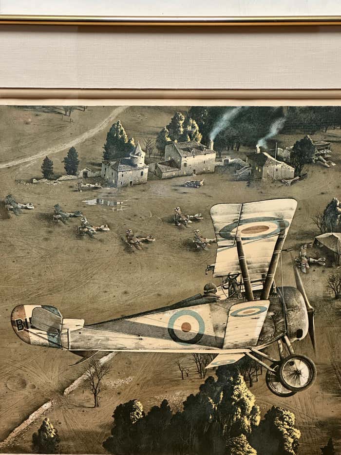 Air Warfare in World War 1 Lithograph