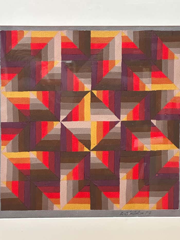 Geometric Abstraction Acrylic Painting by Ron Childers #2
