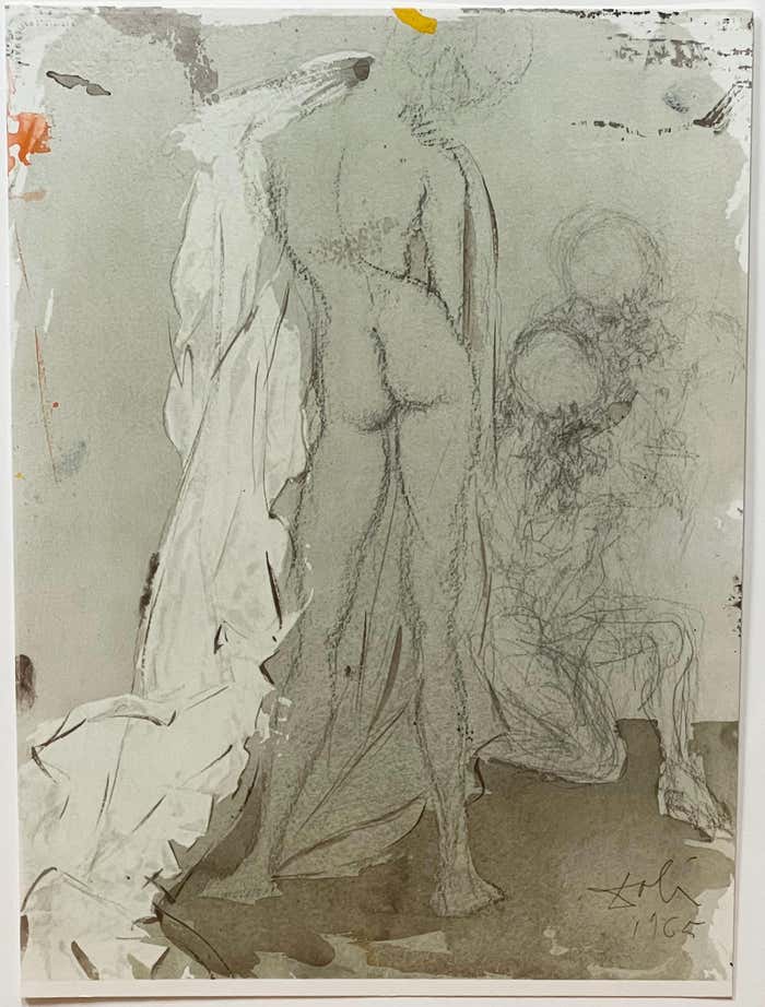 "Biblia Sacra (Susannae pulchritudo)" Surrealist Lithograph by Salvador Dali