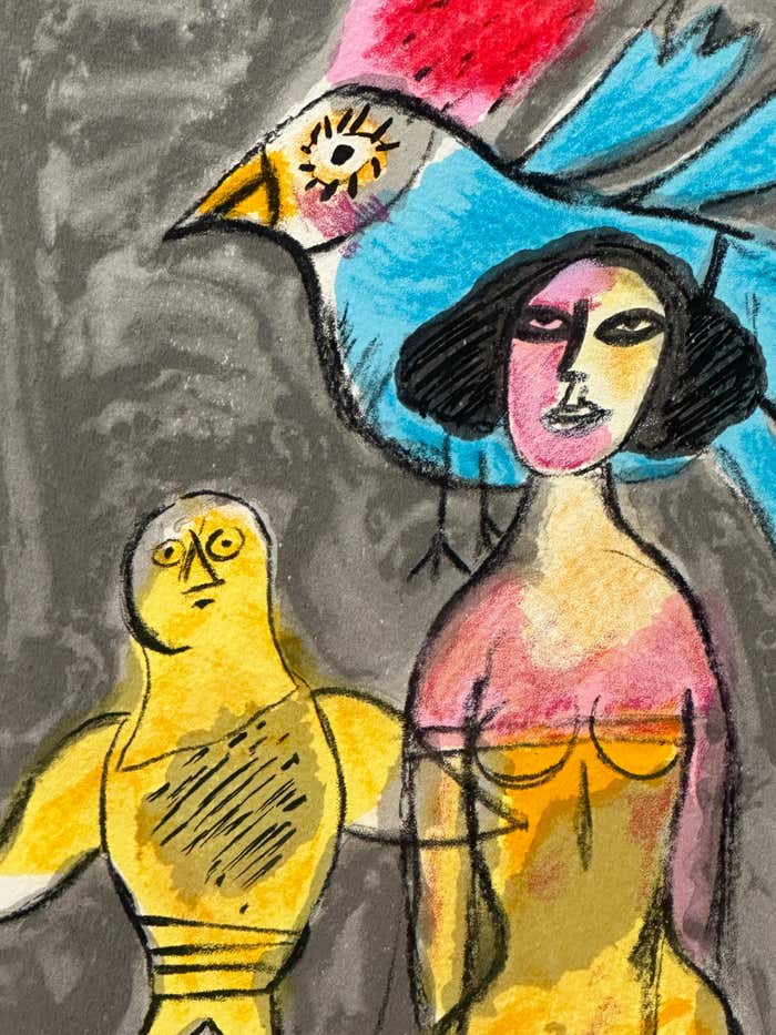 Lithograph #2 by Guillaume Cornelis van Beverloo (Corneille)