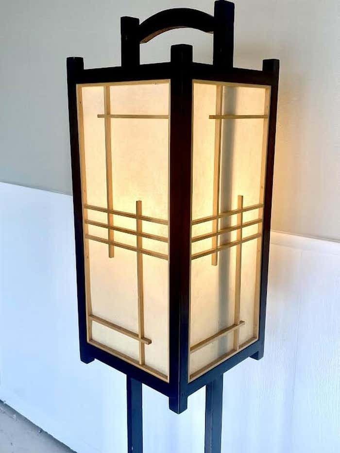 Asian Tower Floor Lamp