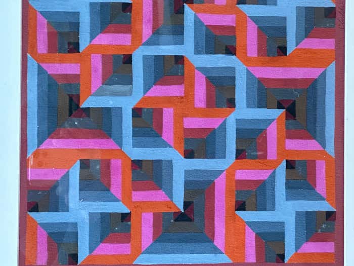 Geometric Abstraction Acrylic Painting by Ron Childers #1