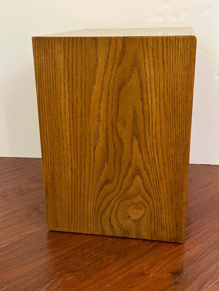 Pair of Blonde Oak Nightstands by Lane