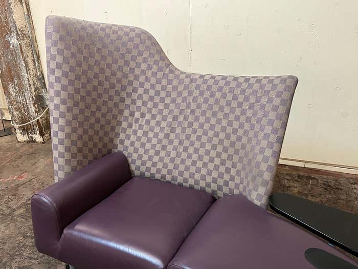 "Torso" Purple Lounge Chair by Paolo Deganello for Cassina