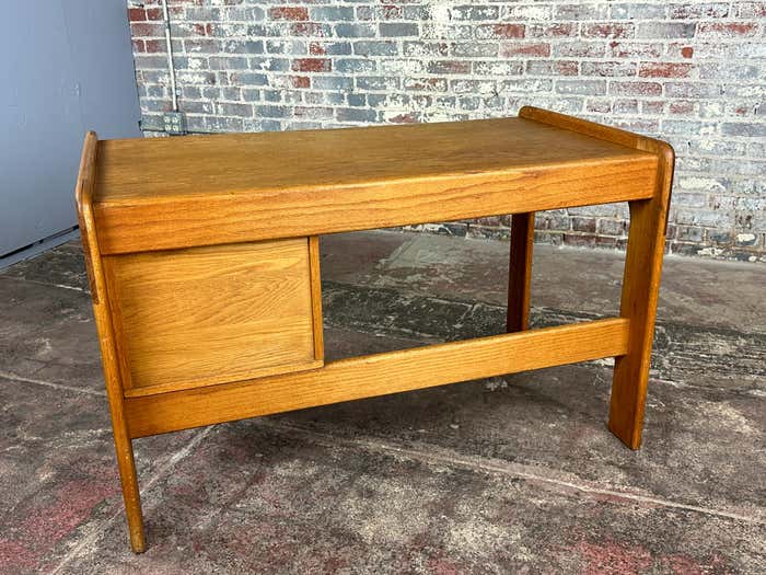Rare Smaller Version of the Oak Desk by Lou Hodges California Design Group
