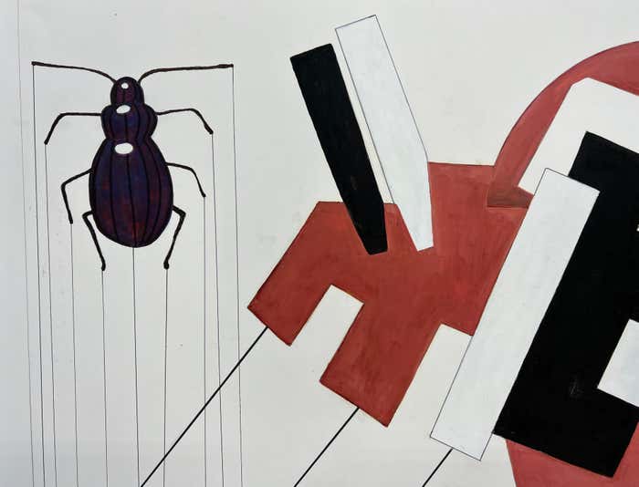Christopher Mark Brennan Mixed-Media of a Spider