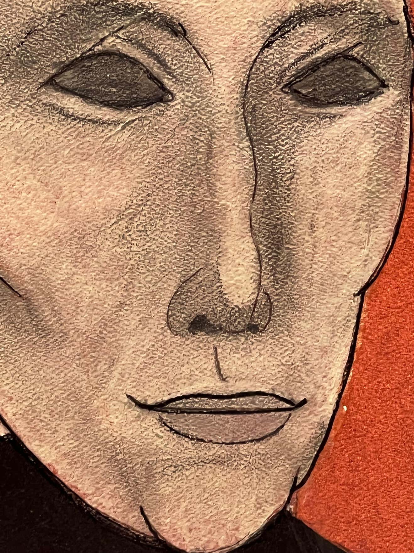 Portrait of a Circus Performer - Gouache by Jerry Williamson