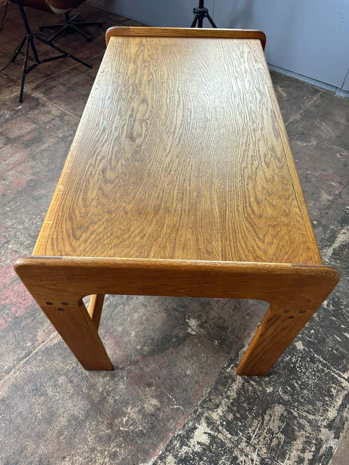 Rare Smaller Version of the Oak Desk by Lou Hodges California Design Group