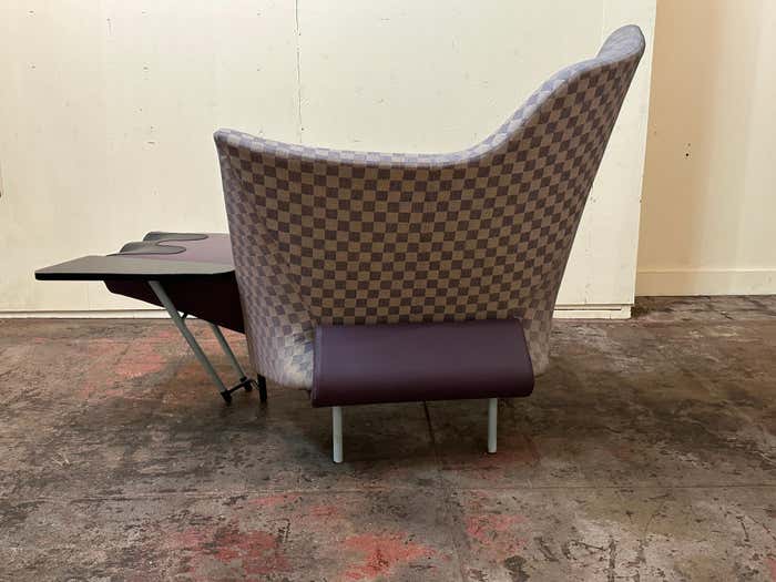 "Torso" Purple Lounge Chair by Paolo Deganello for Cassina