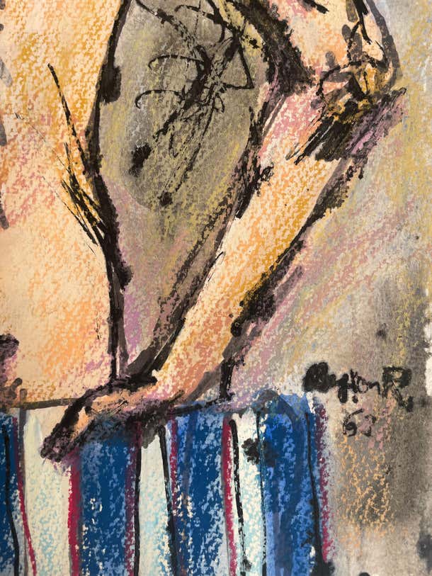 Mixed Media Nude by Byron Randall #2