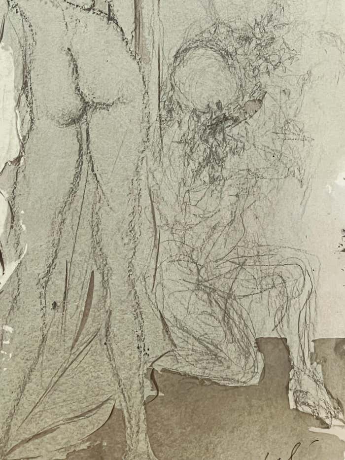 "Biblia Sacra (Susannae pulchritudo)" Surrealist Lithograph by Salvador Dali