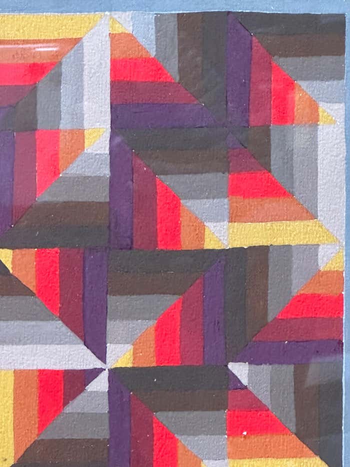 Geometric Abstraction Acrylic Painting by Ron Childers #2