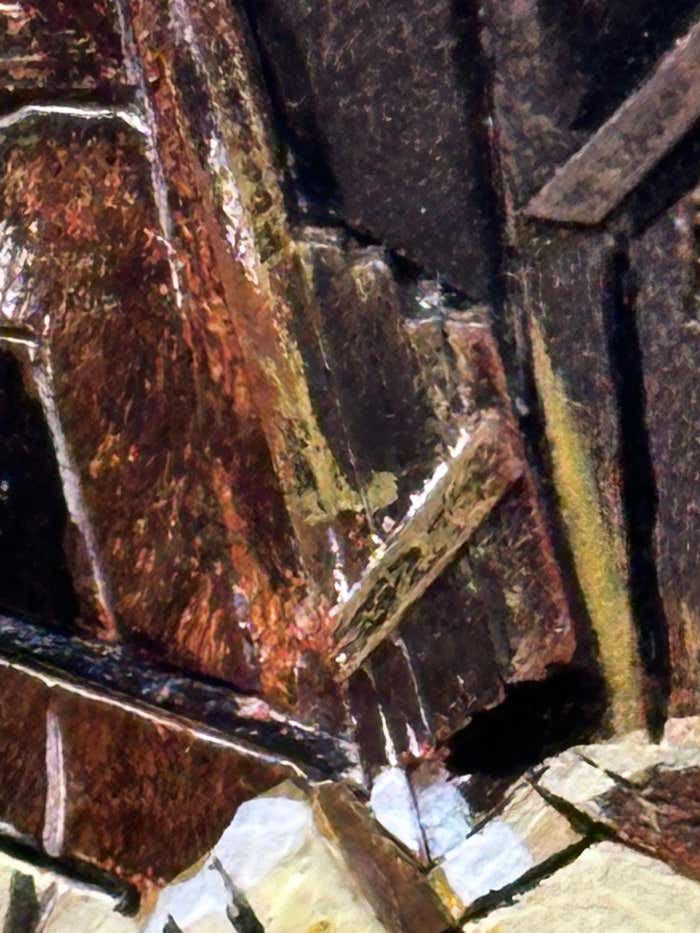 Oil, Wood and Straw Mixed Media signed N. Schultz after Marcel Duchamp