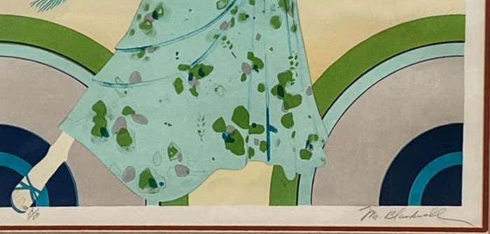 The Woman and the Peacock Lithograph by Mr. Blackwell 114/250