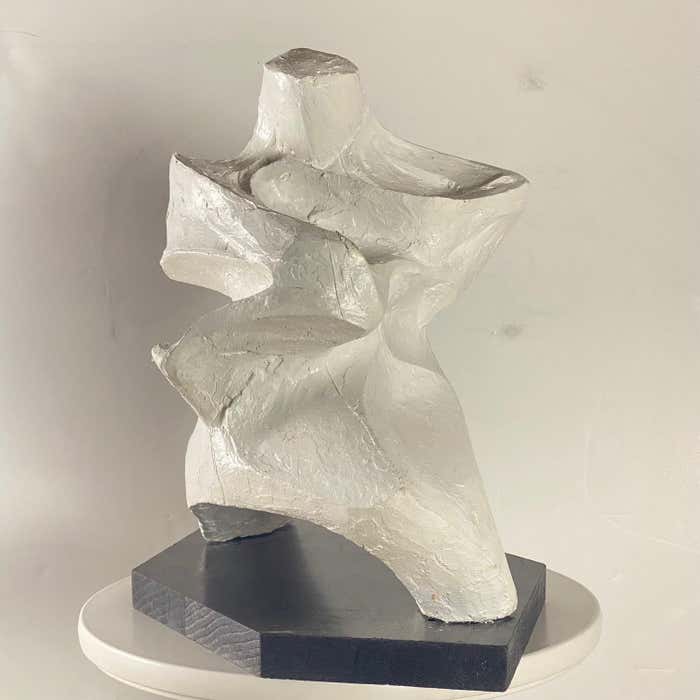 "Movement" White Composite Material by Joan Carl Strauss