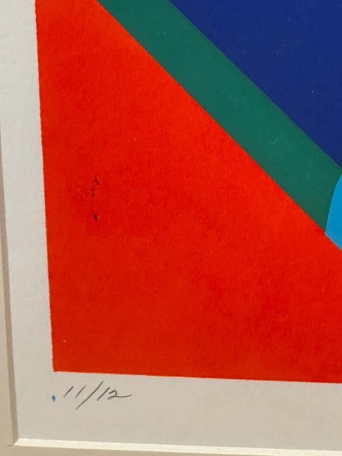 Lorene Ginsburg Constructivist Lithograph