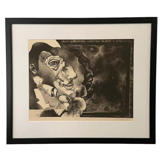 Surrealist Profiles - Artist Proof Lithograph