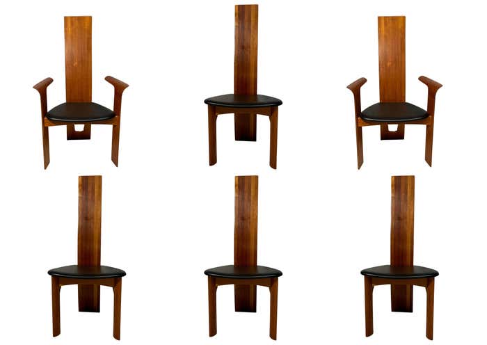 Bob & Dries van den Berghe for Tranekaer "Iris" Set of 6 Danish Dining Chairs