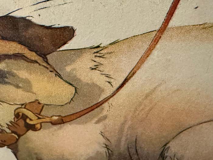 "If You See a Good Thing, Go For It!" Satirical Print by George Studdy