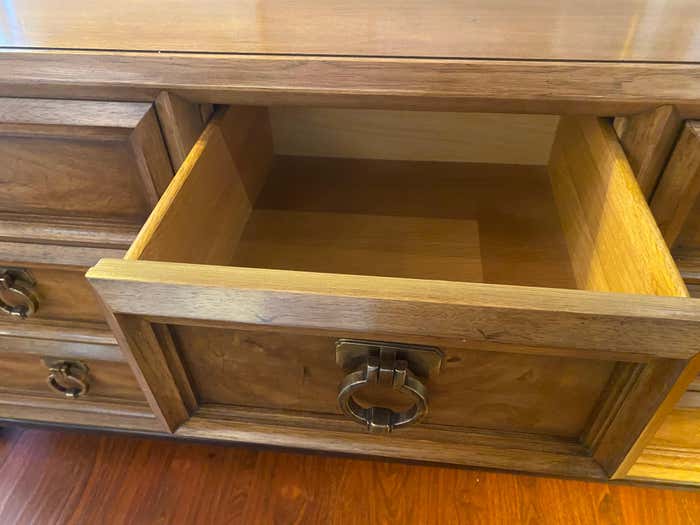 Mid-Century Walnut Dresser by Thomasville with a Secret Drawer