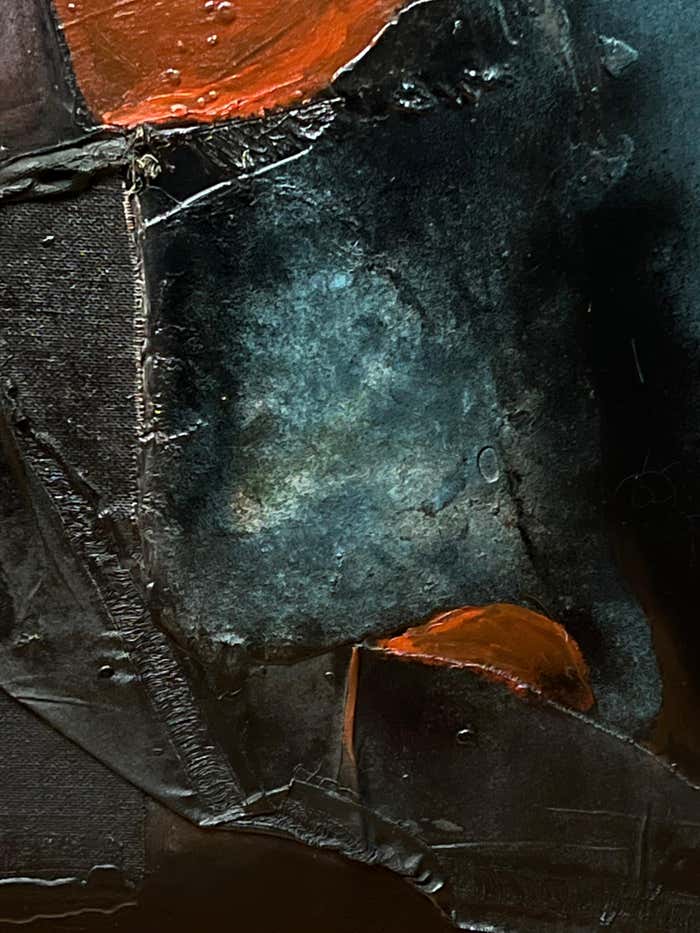 Mixed-Media Painting by Unknown Artist