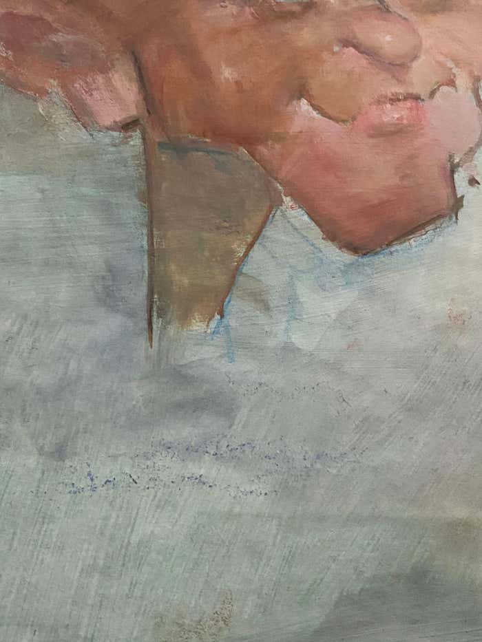 Caricatural Portrait - Gouache on Paper by Max Turner