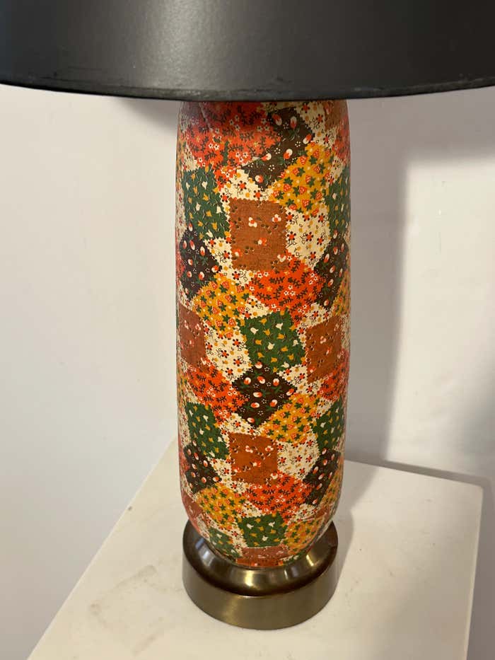 Pair of Midcentury Patchwork Table Lamps