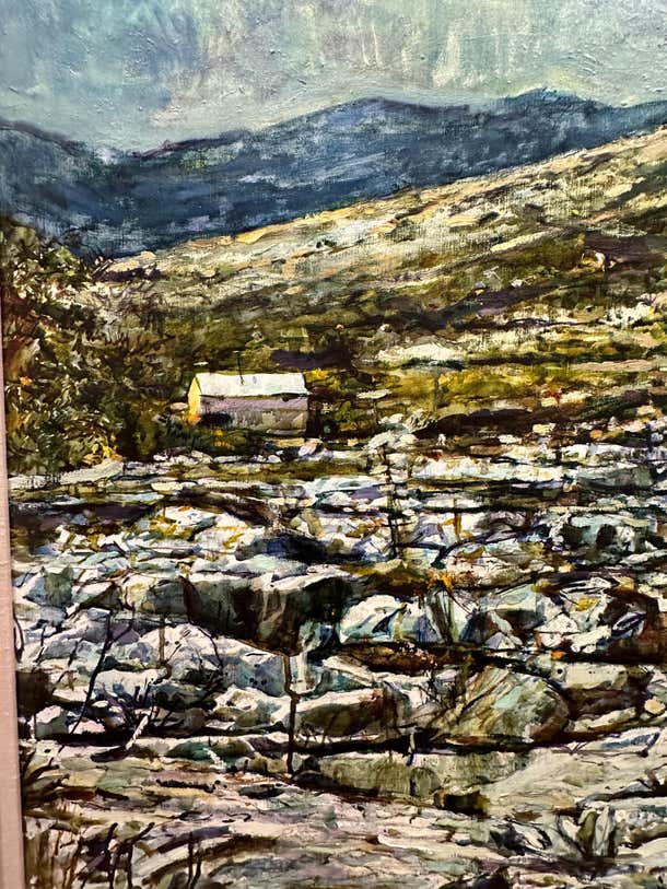 Nude Free Woman in a Rocky Mountain Landscape