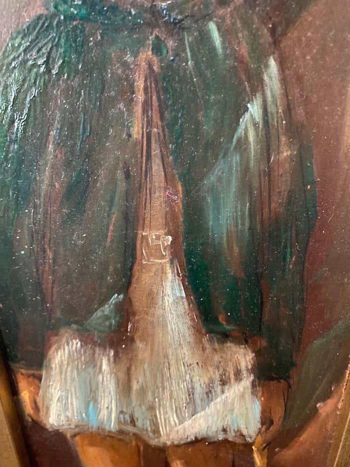 "The Last Doll" Post-Impressionist Oil Portrait by Mary Erikson