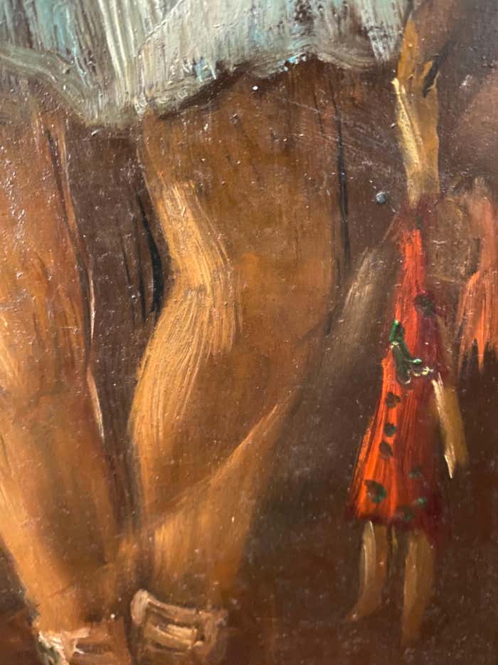 "The Last Doll" Post-Impressionist Oil Portrait by Mary Erikson