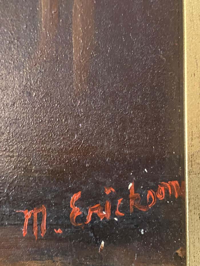 "The Last Doll" Post-Impressionist Oil Portrait by Mary Erikson