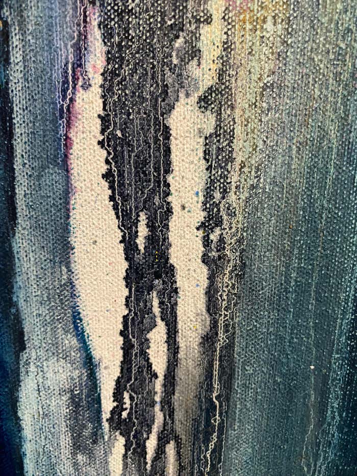 Geometric Acrylic Abstract by Mort Lampert