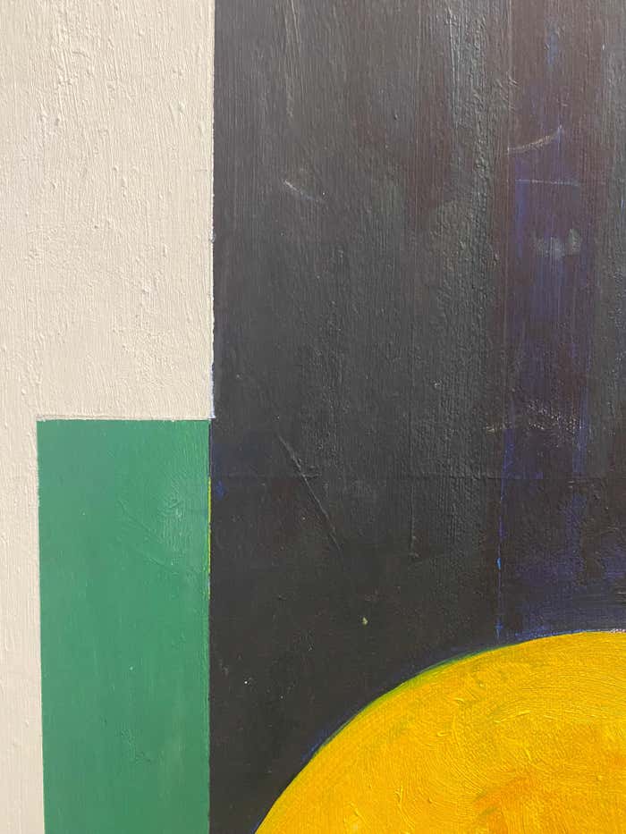 Geometric Acrylic Abstract by Mort Lampert