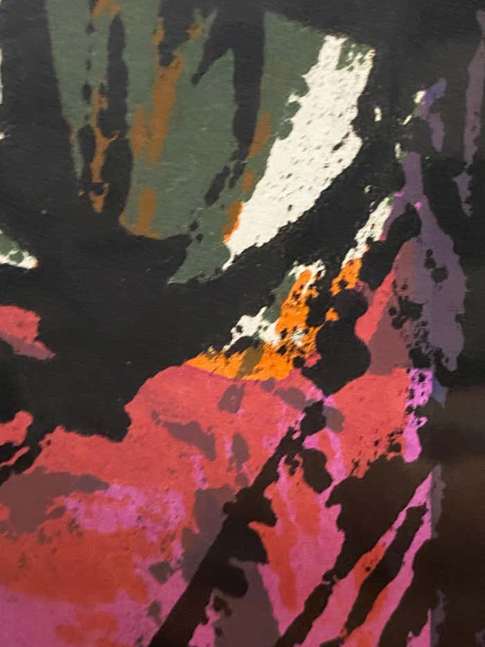 Modern Chromatic Magenta Lithograph by Richard Proctor