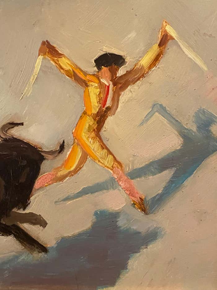"Corrida" Oil on Board by Buckley MacGurrin