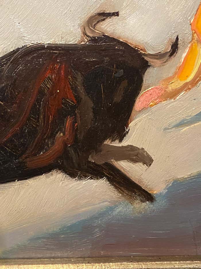 "Corrida" Oil on Board by Buckley MacGurrin