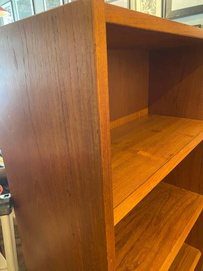Mid-Century Blond Walnut Bookcase