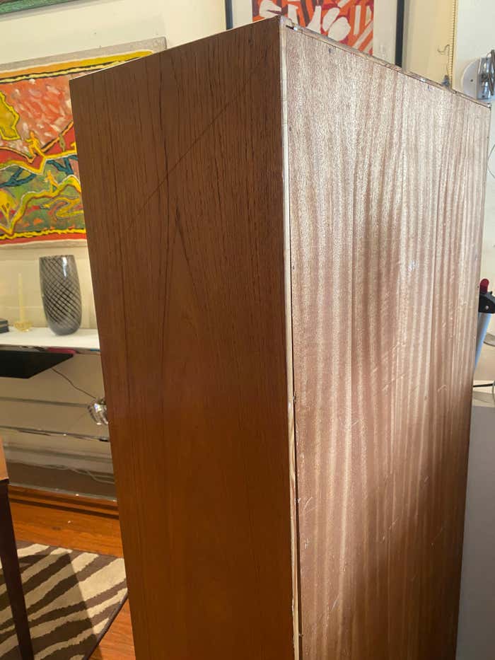 Mid-Century Blond Walnut Bookcase