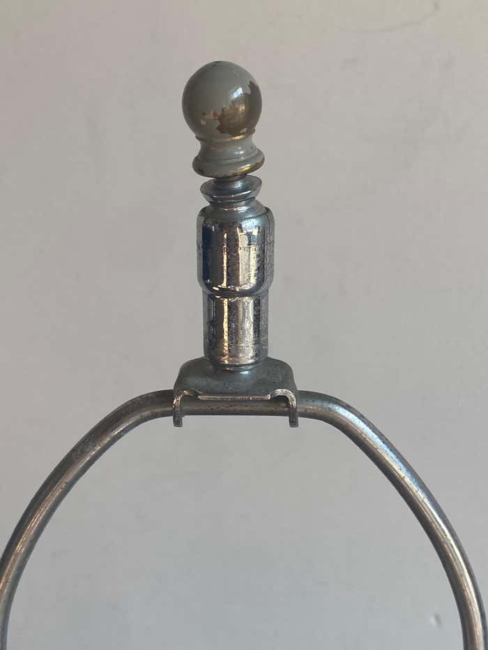 Pair of Curved Hand Blown Murano Glass Lamps