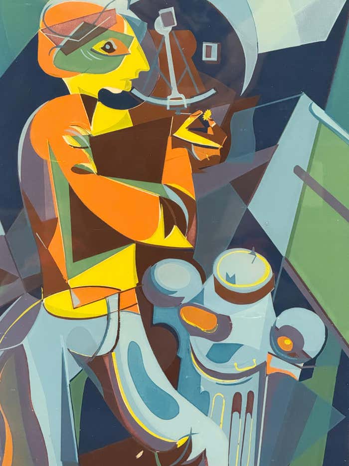 Reversible Cubist and Modernist Abstract by James Houston McConnell