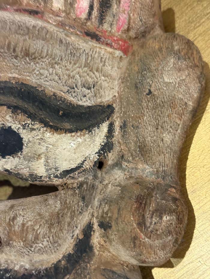 Southeast Asian Folk Art Wooden Mask