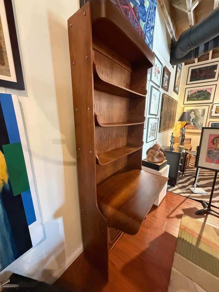 Mid-century Walnut Bookcase in the Dyrlund Style