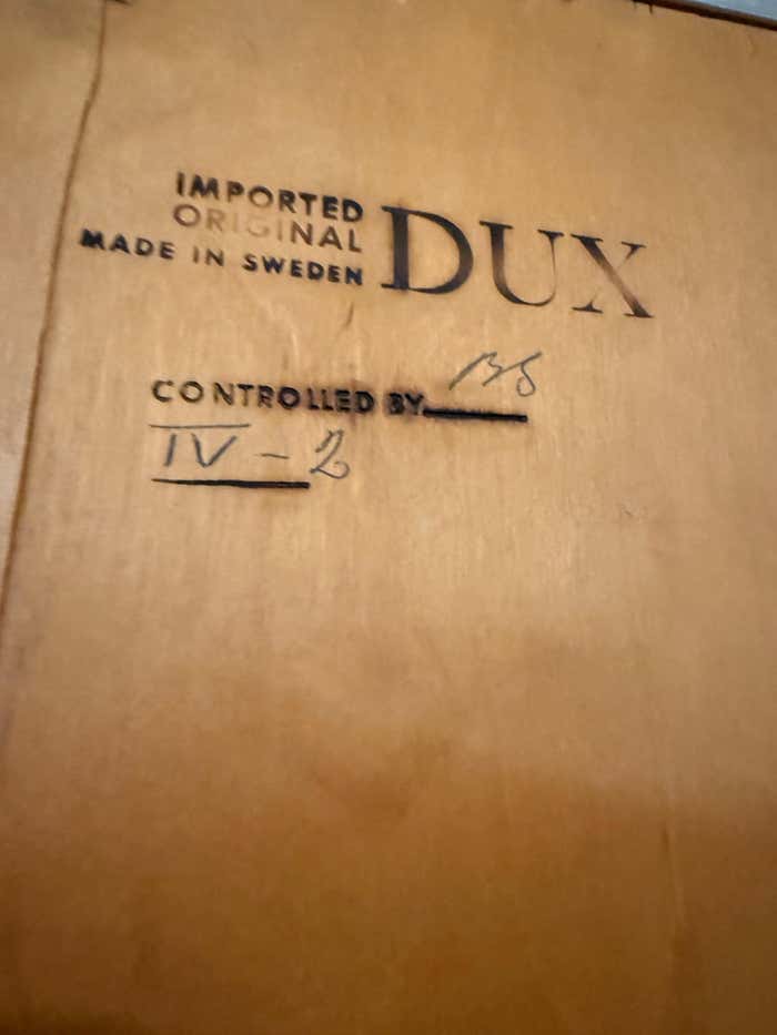 Midcentury Swedish Walnut Mirror by DUX